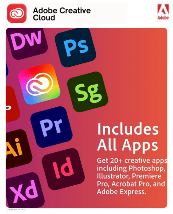 مفتاح اشتراك أدوبي كريتيف كلاود